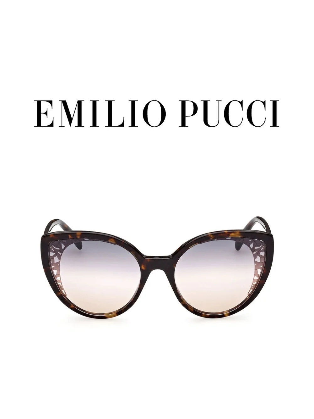 Emilio Pucci - Tortoise shell Cat-Eye Sunglasses - Brown Gradient - EPO182